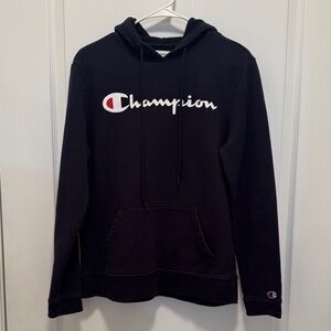 Champion Men’s Navy Pullover Hoodie - Adult Size Small